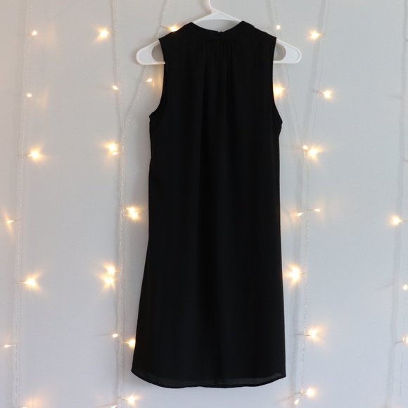 High Neck Black Shift Dress | 091 - Picture 2 of 7